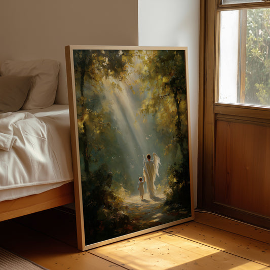 Sunbeams Guide Their Forest Journey