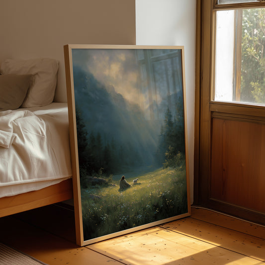 Sunbeams Bless The Mountain Meadow