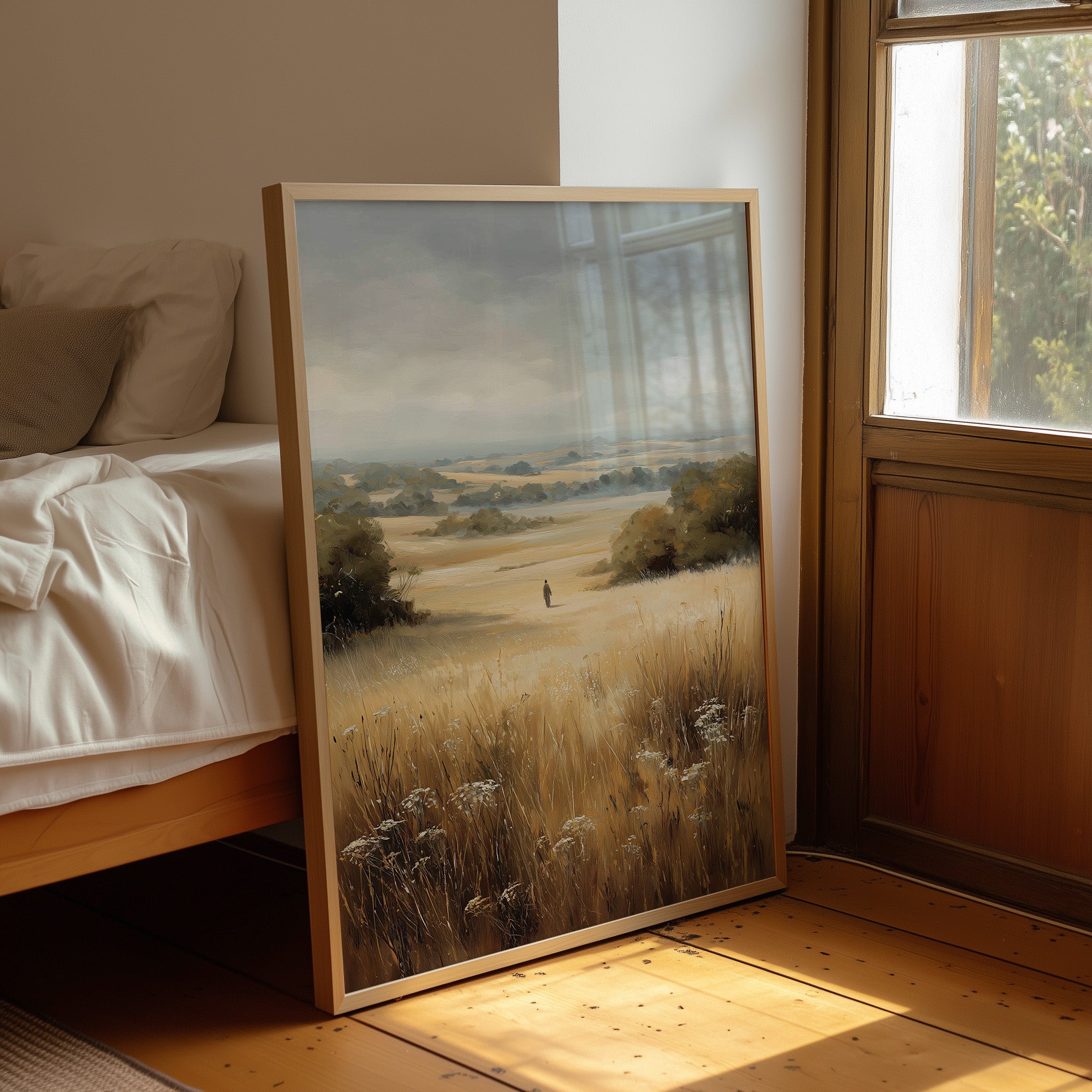 Solitude Calls Across Golden Fields