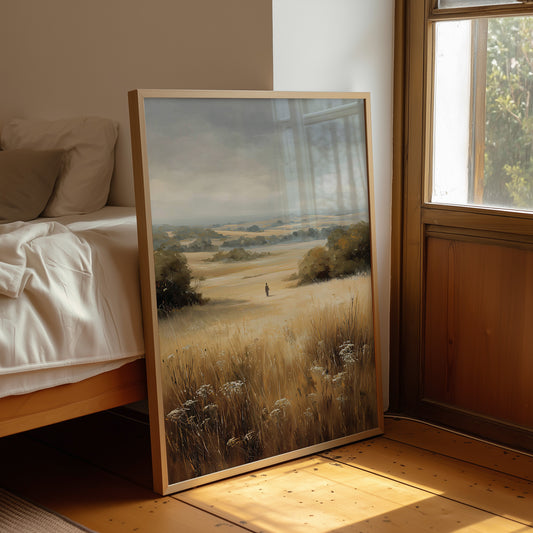 Solitude Calls Across Golden Fields