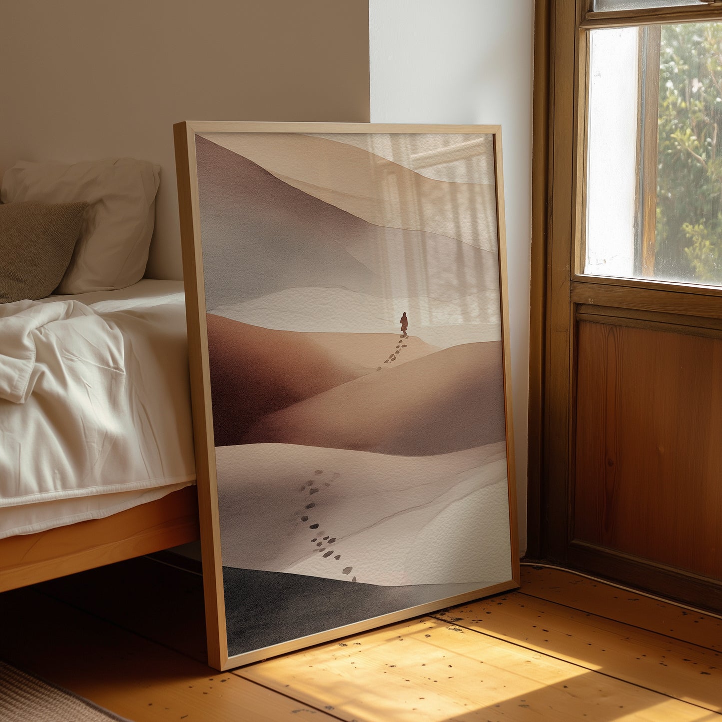 Solitary Journey Through Sand Waves