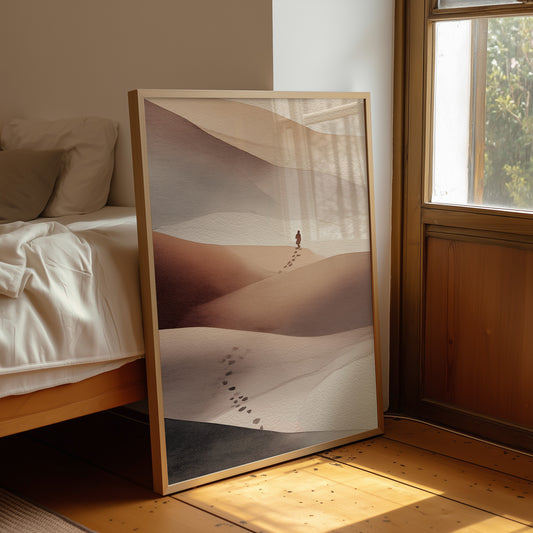 Solitary Journey Through Sand Waves