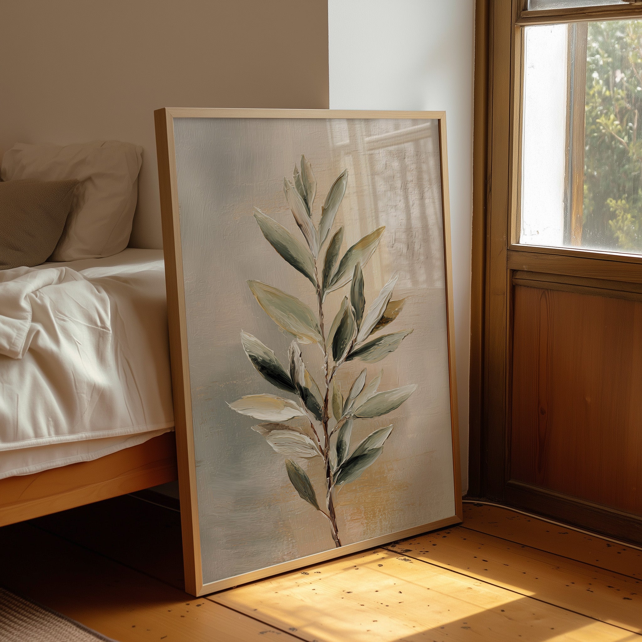 Sage Leaves In Golden Light