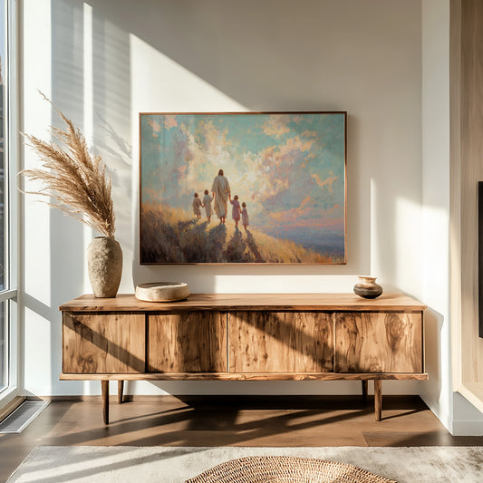 Walking Into Heaven's Painted Light