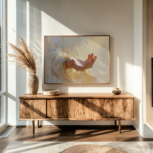 Open Palm In Golden Light