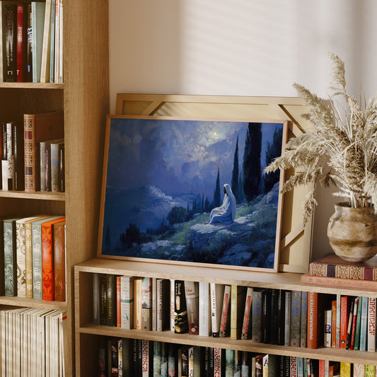 Solitude Beneath Indigo Skies