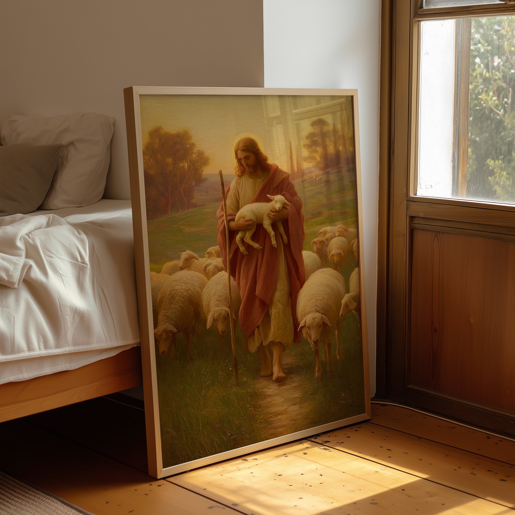 Sacred Pastoral In Golden Light