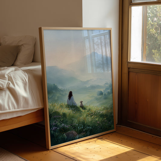 Meadow Mornings With Loyal Friend