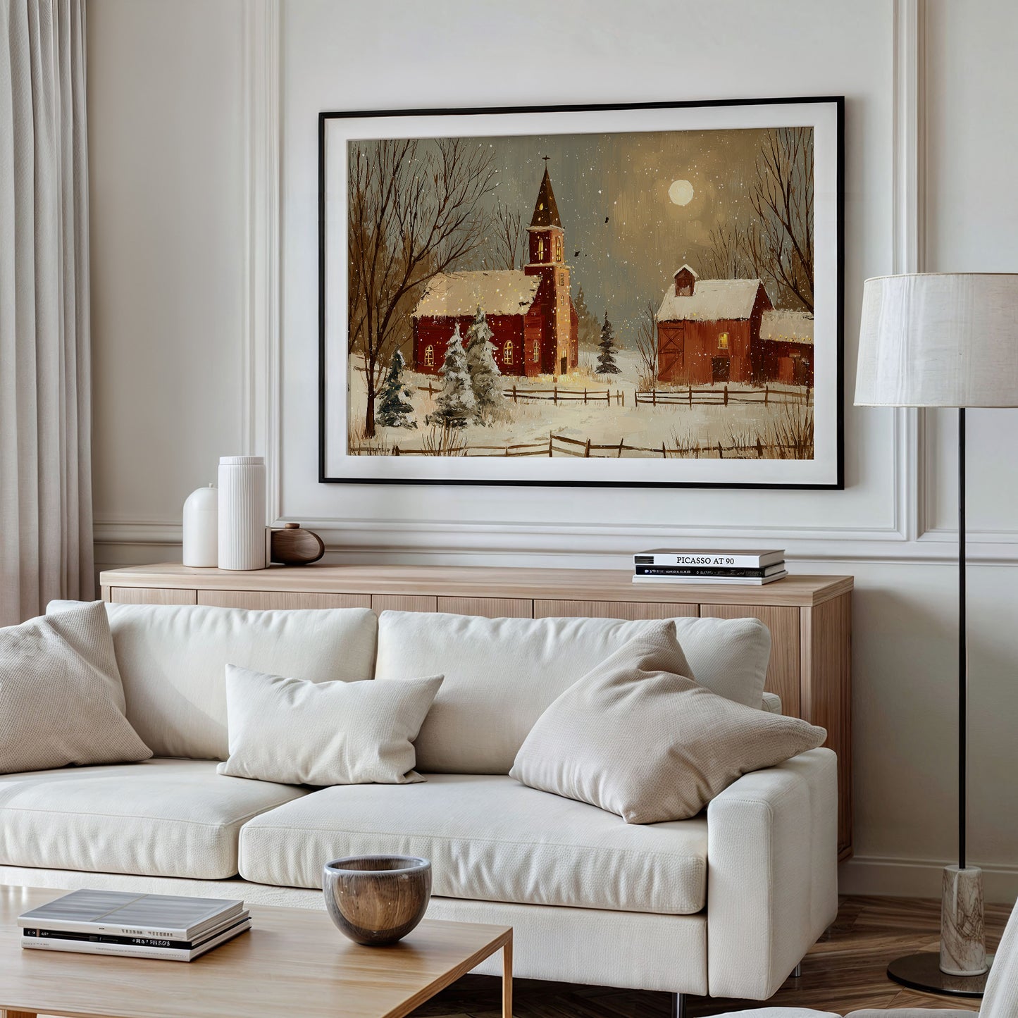 Quiet Village Under Winter Stars