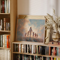 Children Walk Into Golden Light