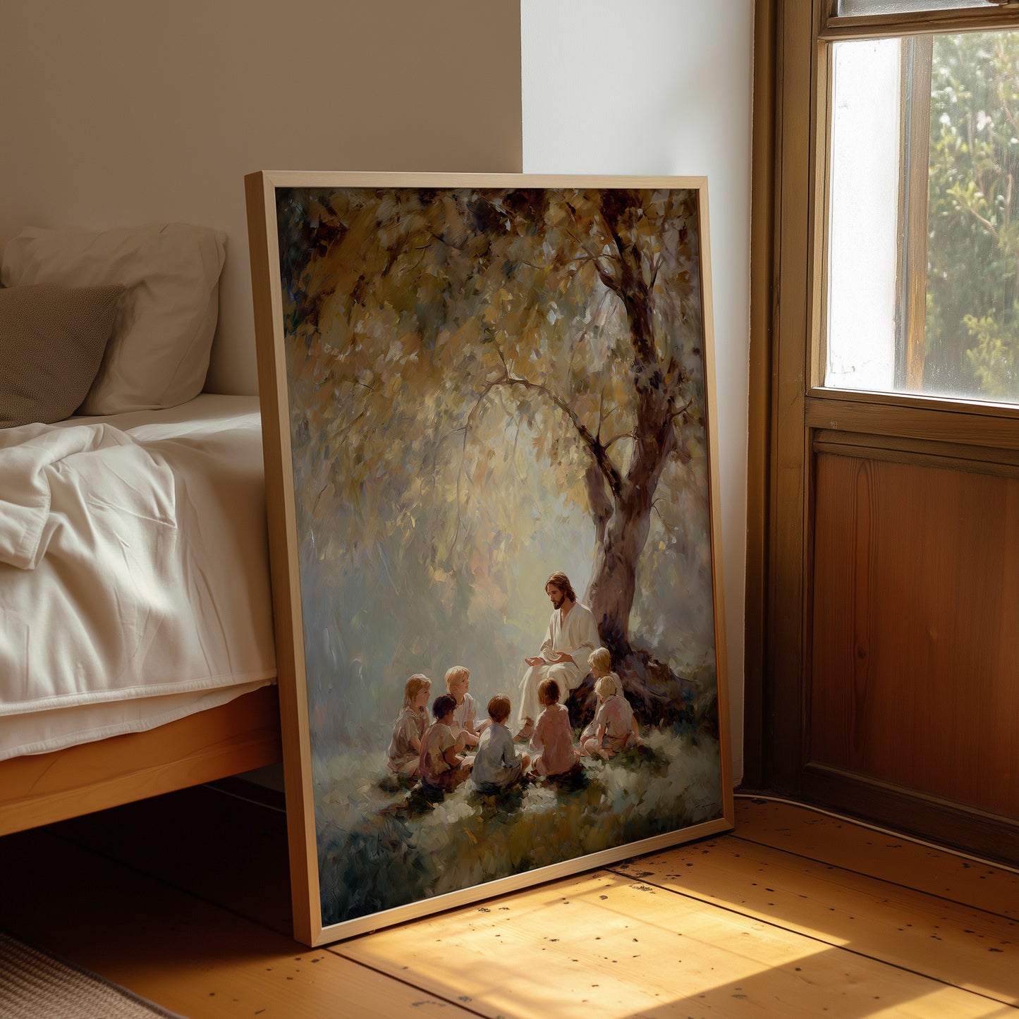 Gentle Words Beneath Autumn Boughs