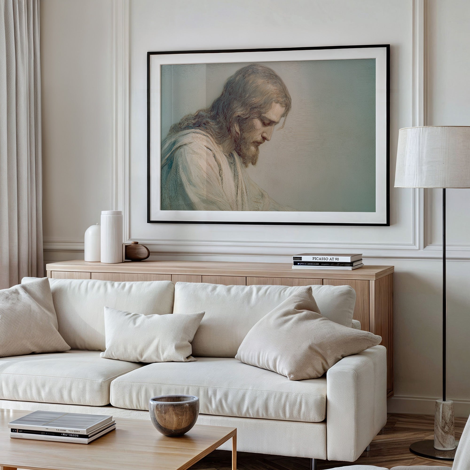 Quiet Portrait Among Beloved Pages