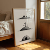 Nativity Told In Three Hills