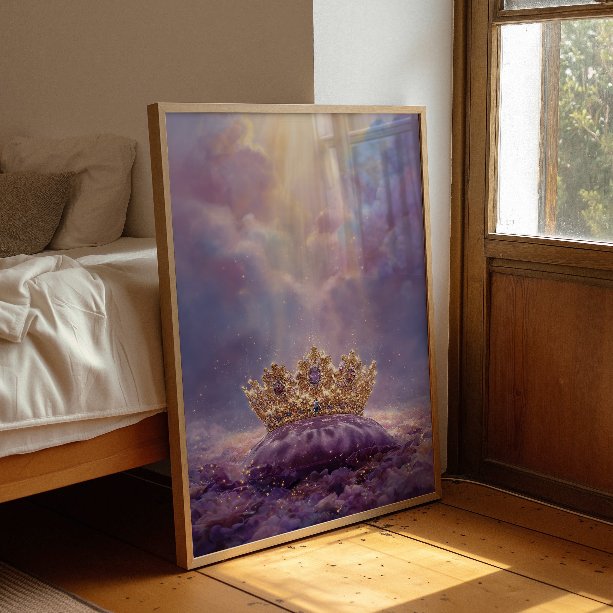 Heavenly Crown Amid Violet Skies