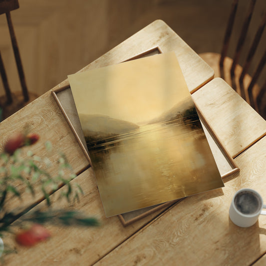 Amber Memories On Wooden Table