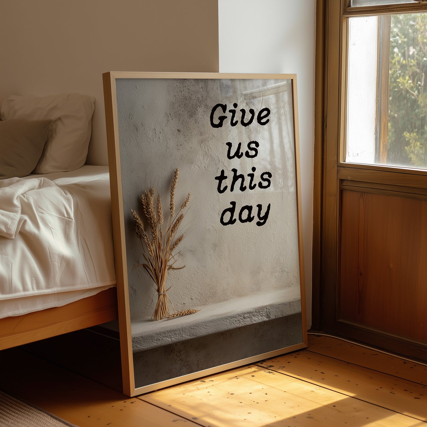 Morning Prayer On Wooden Table