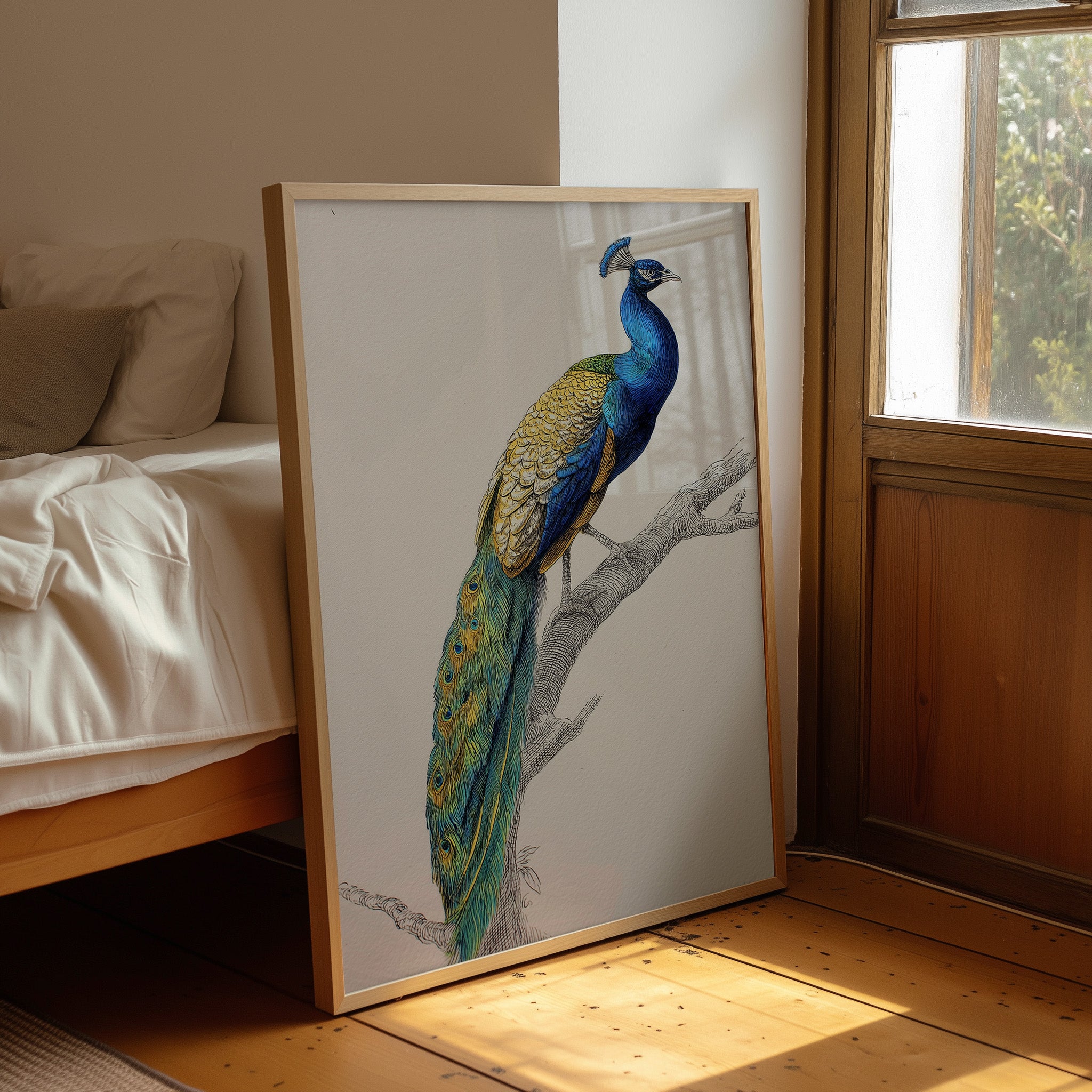 Sapphire Crown On Wooden Canvas