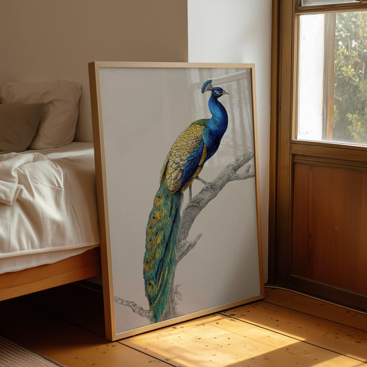 Sapphire Crown On Wooden Canvas