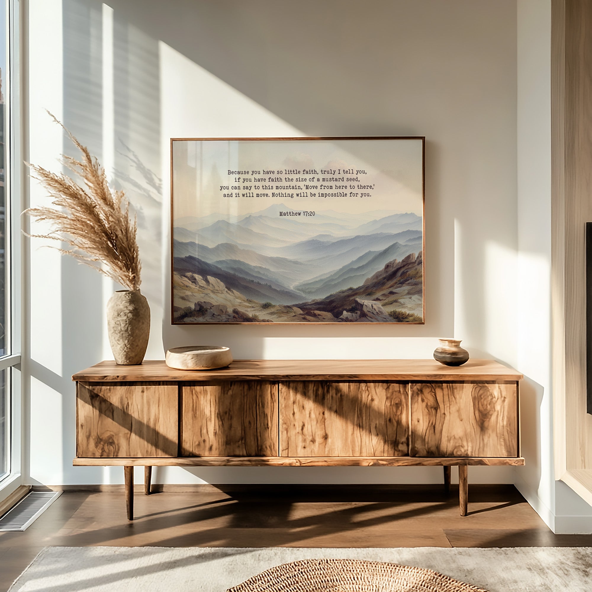 Faith Moves Mountains Into Mist