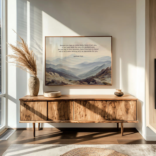 Faith Moves Mountains Into Mist