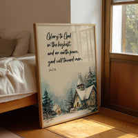 Winter Verse On Wooden Table