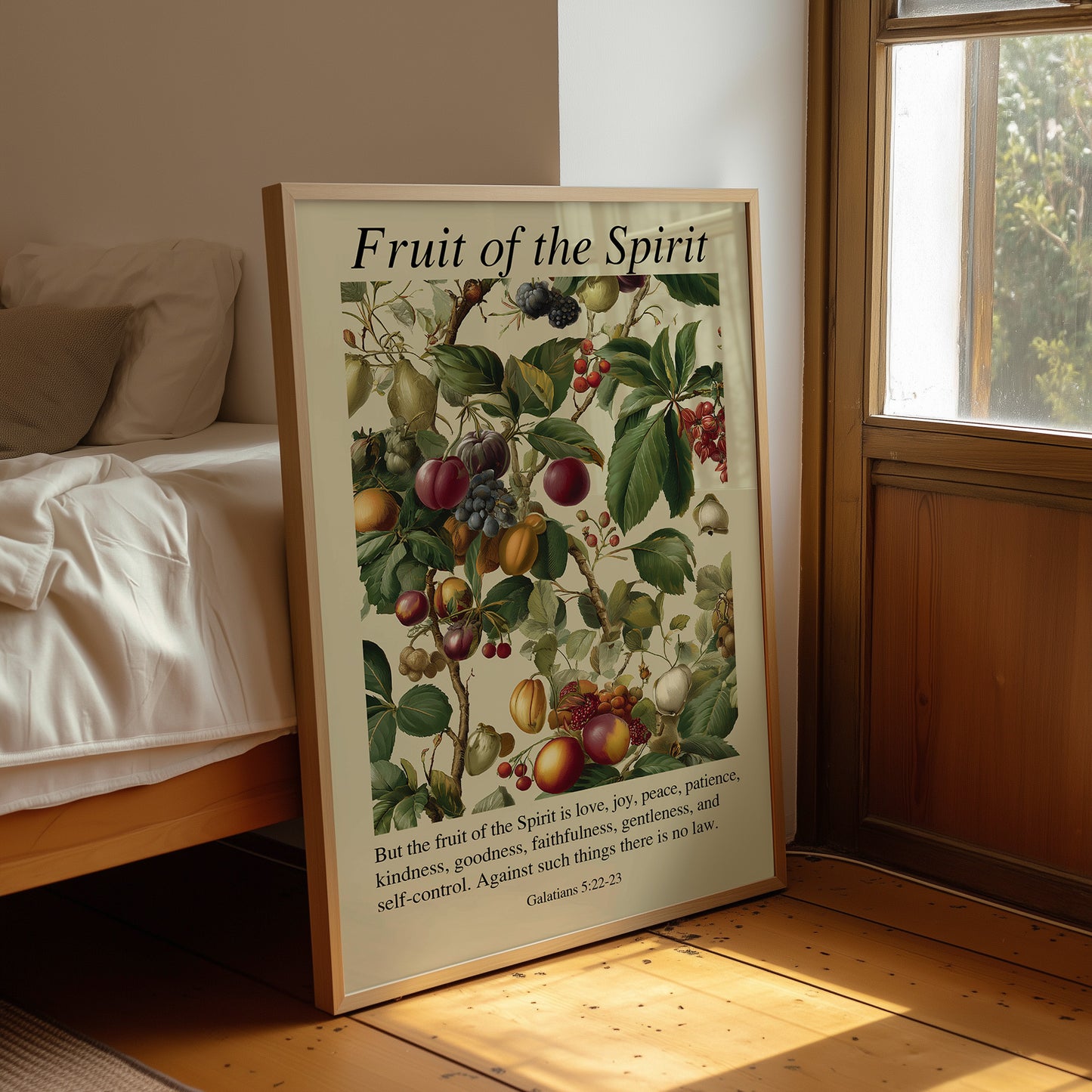 Sacred Harvest On Wooden Table