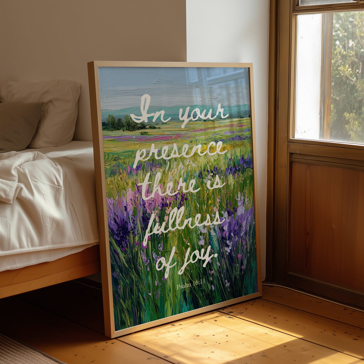 Lavender Fields Carry Sacred Words