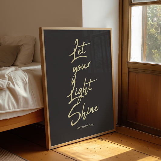 Luminous Words On Charcoal Canvas