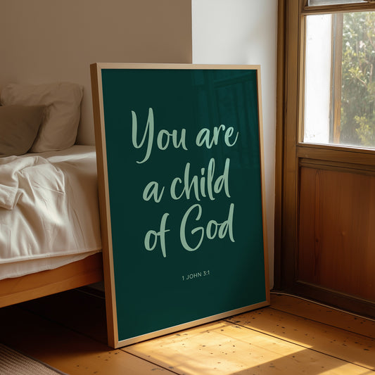 Sacred Words In Mint Glow