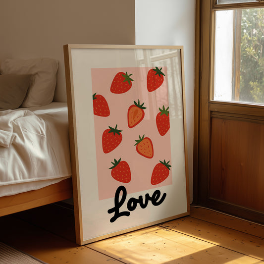 Sweet Summer On Pink Canvas