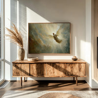 Celestial Ascension Through Radiant Light
