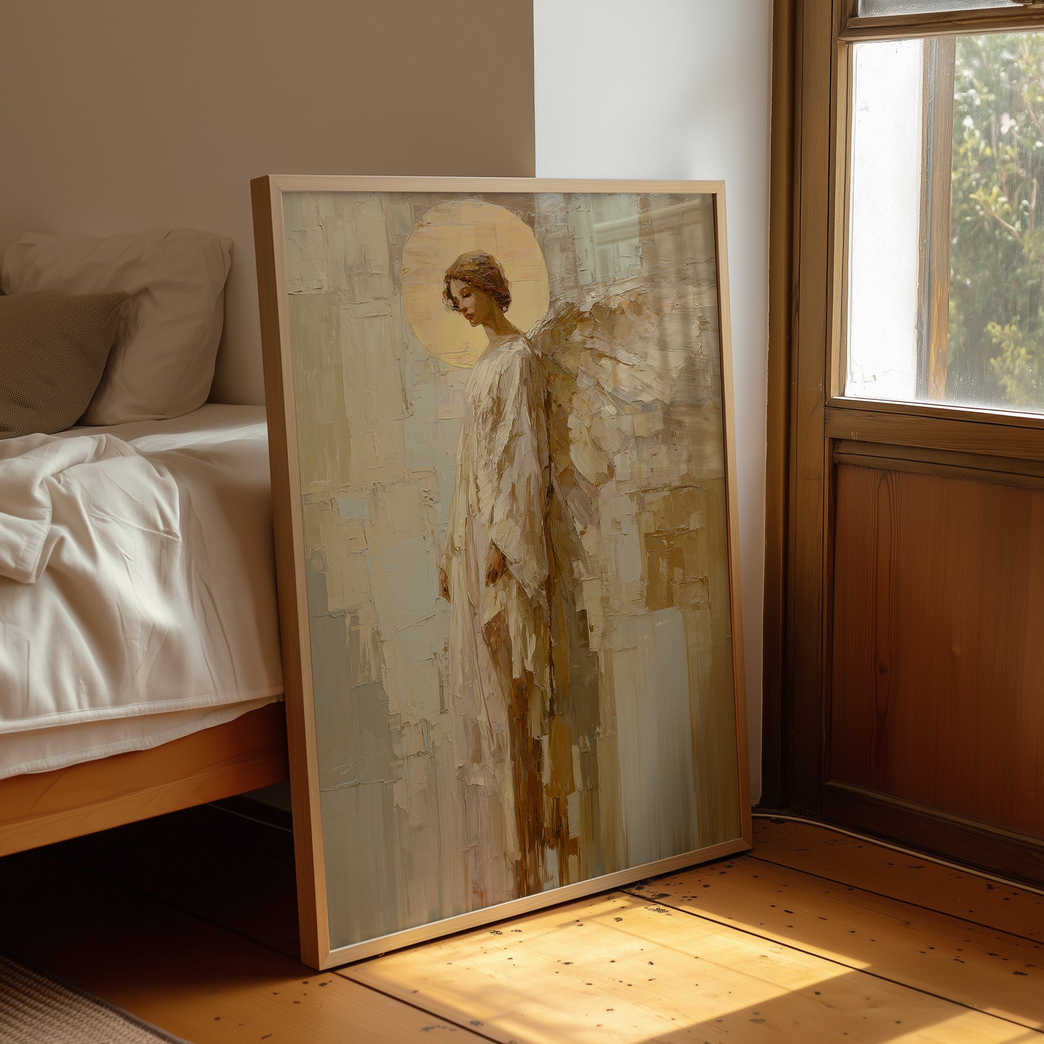 Ethereal Guardian in Golden Light