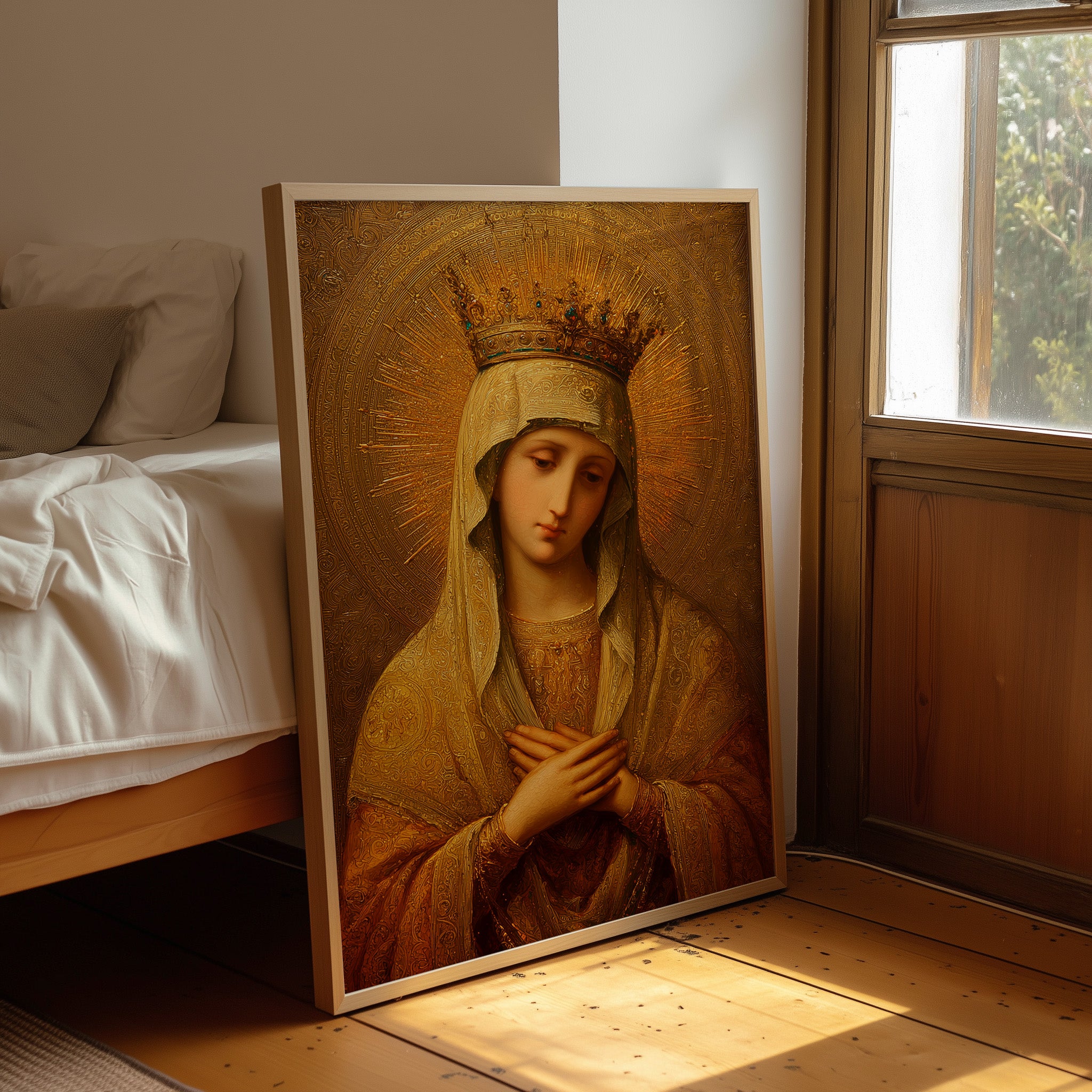 Radiant Devotion in Golden Hues