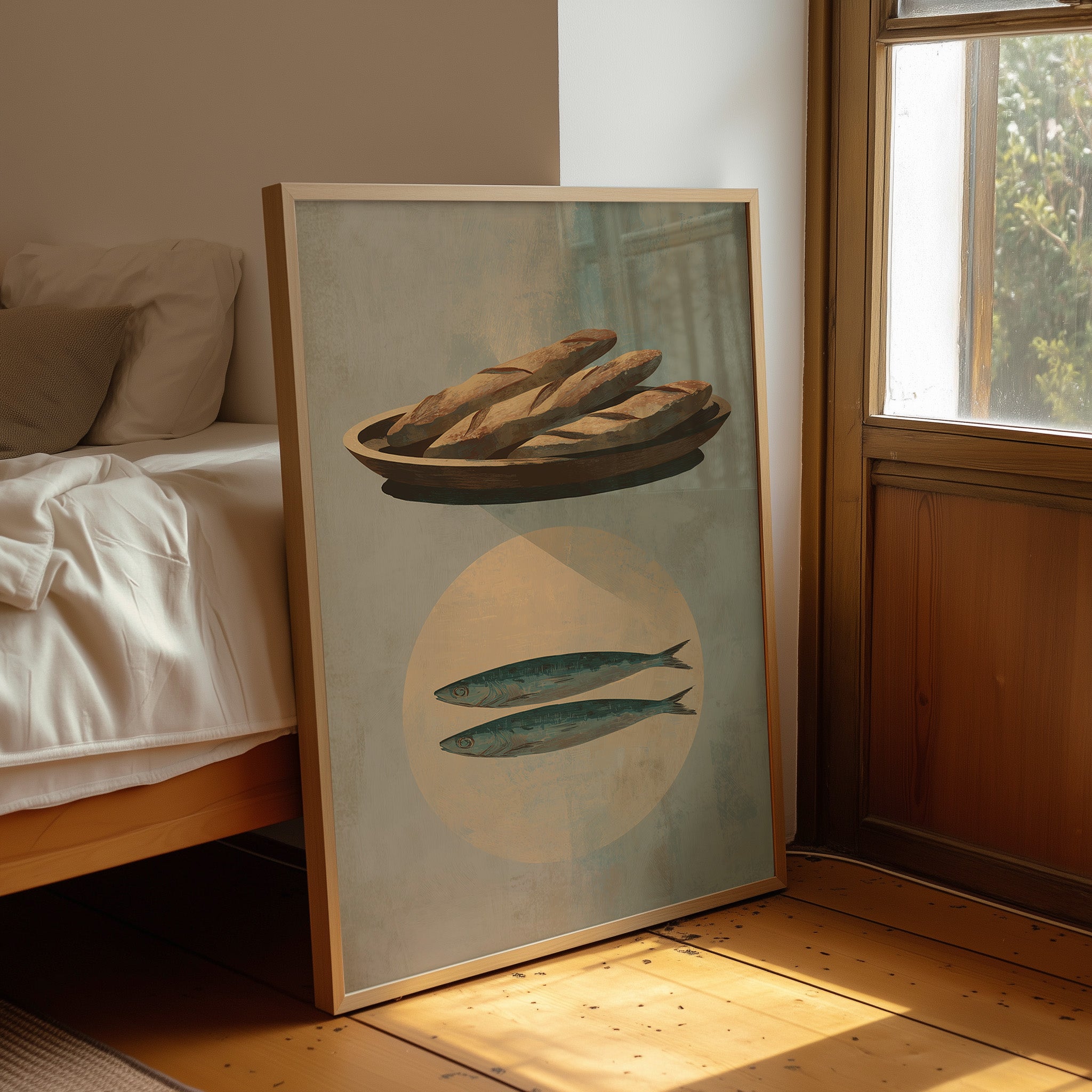 Rustic Feast: Bread and Fish in Harmony