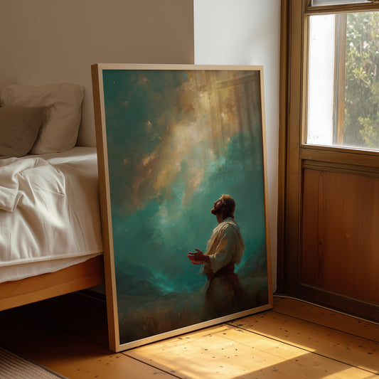 Divine Light Breaks Through Turquoise Heavens
