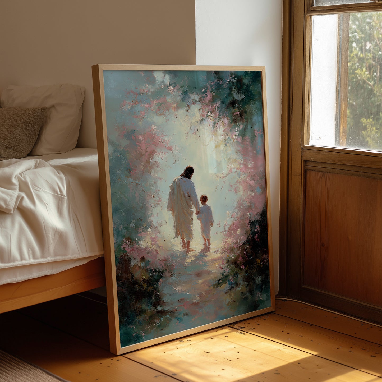 Ethereal Journey Through Blossom Light
