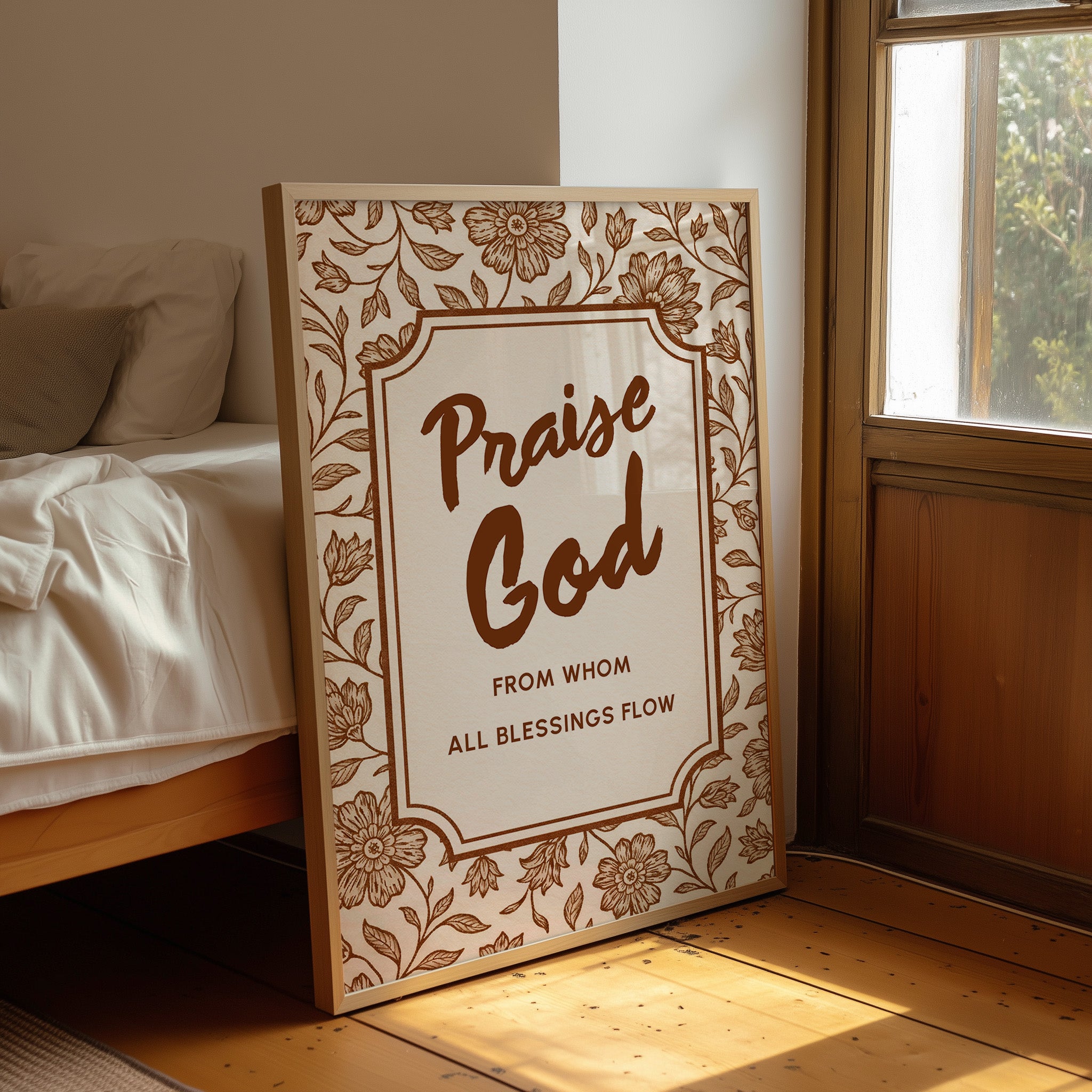 Sepia Devotion Blooms In Gratitude
