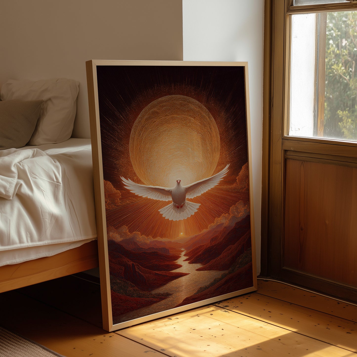 Divine Messenger Over Golden Canyon