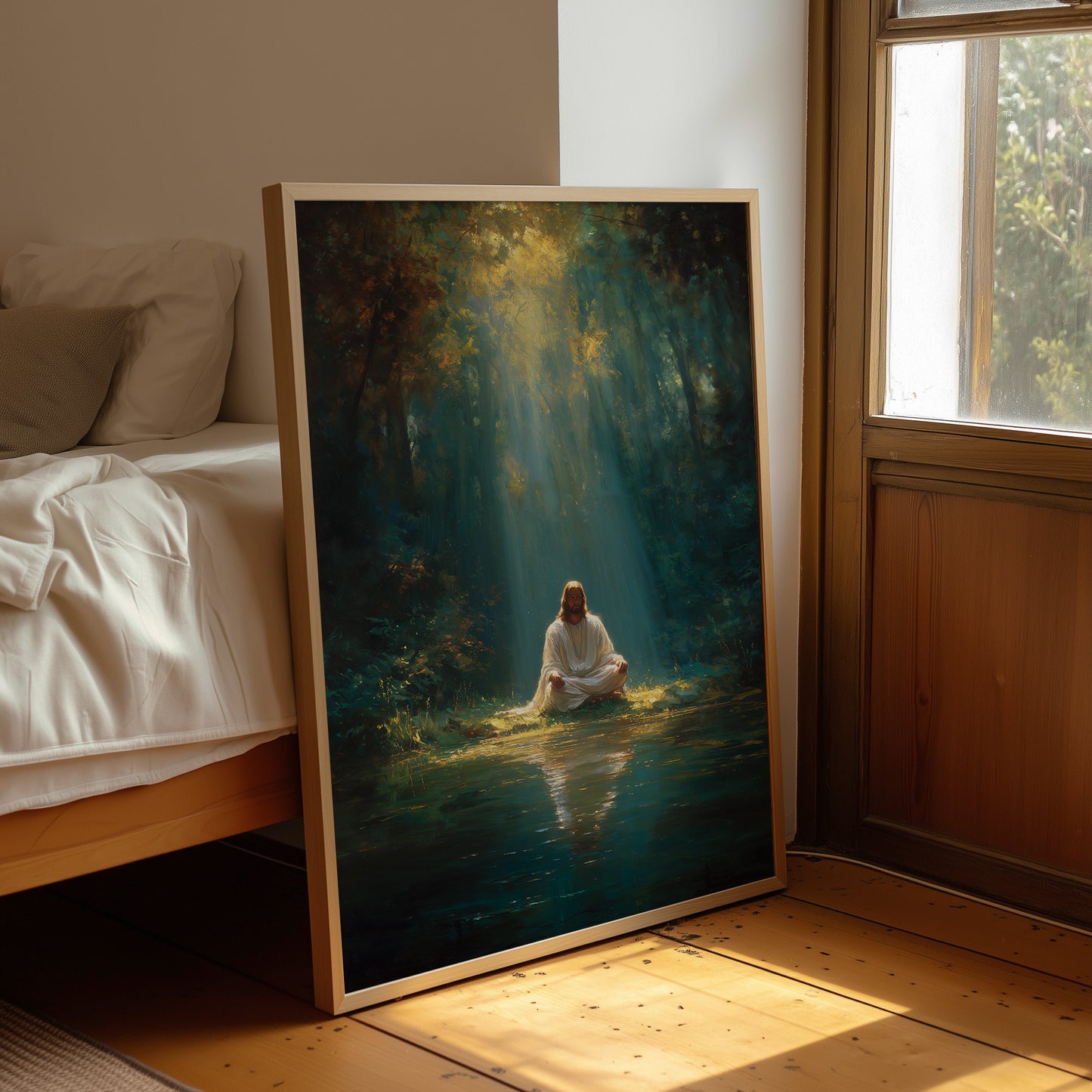 Divine Solitude in Woodland Sanctuary