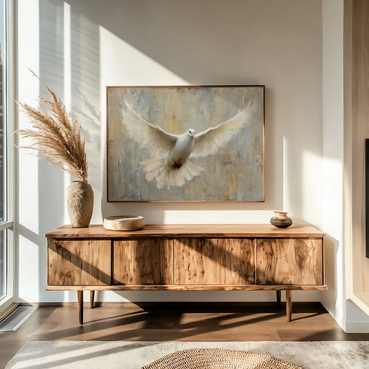 Celestial Messenger in Ivory Flight