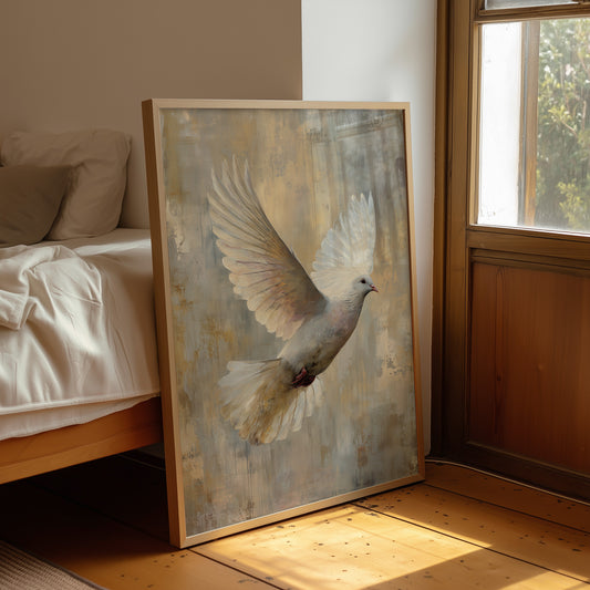 Celestial Messenger in Golden Light
