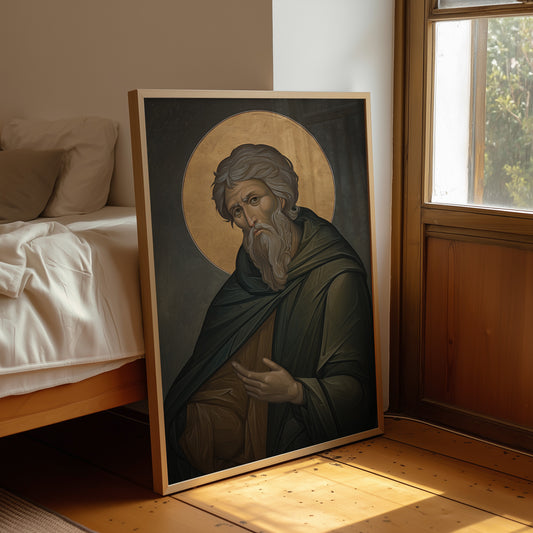 Byzantine Contemplation in Emerald Robes