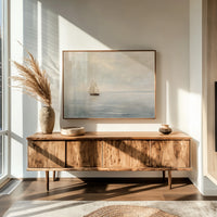 Solitude Sailing Through Ivory Waters