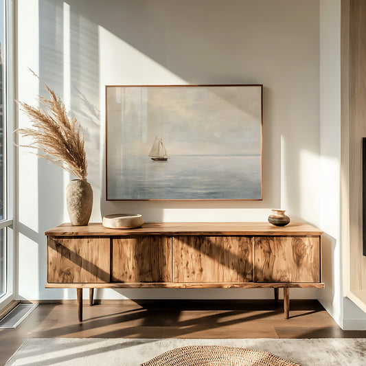 Solitude Sailing Through Ivory Waters