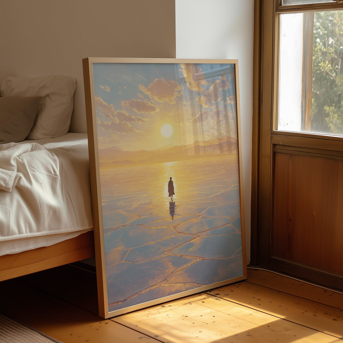 Solitary Pilgrim on Crystalline Horizon