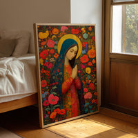 Poppy Garden Prayer in Vibrant Devotion