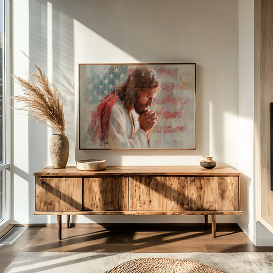 Patriot's Prayer in Brushstrokes