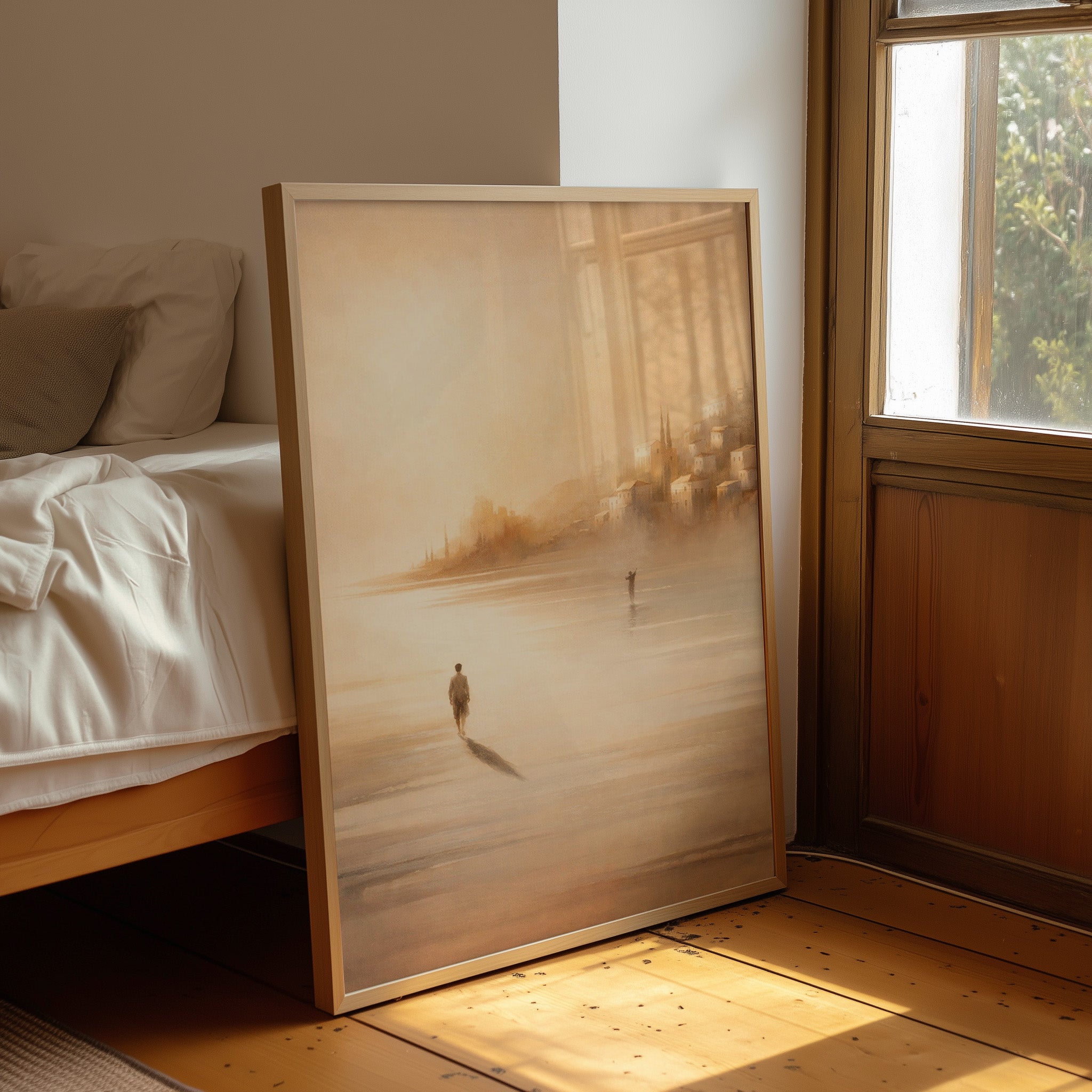 Ethereal Journey Through Amber Waters