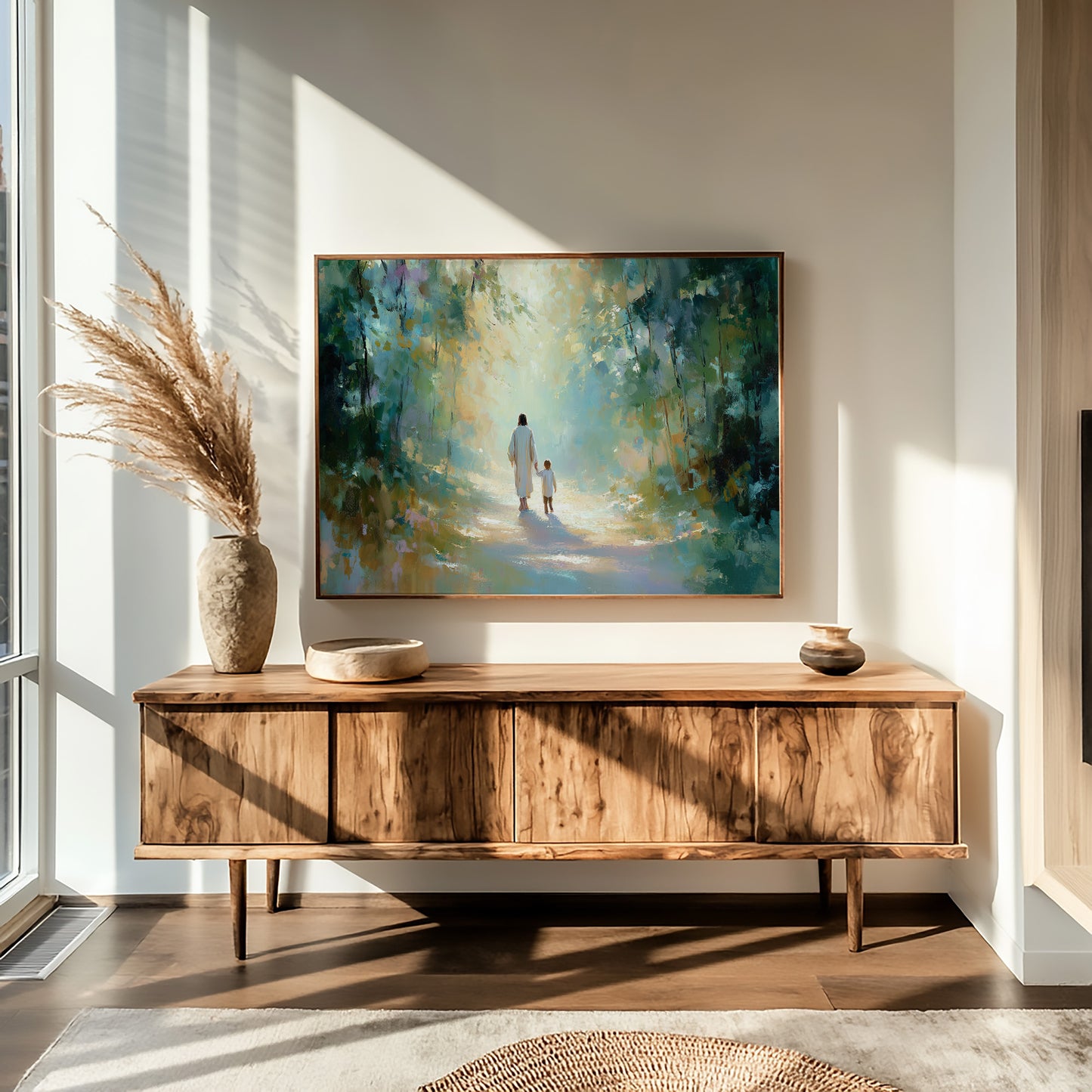 Ethereal Journey Through Luminous Forest
