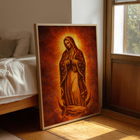 Radiant Devotion in Amber Light